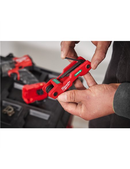 Set pliabil imbusuri Torx - Milwaukee - Folding Torx Key Set - 8 buc - cod 4932480979