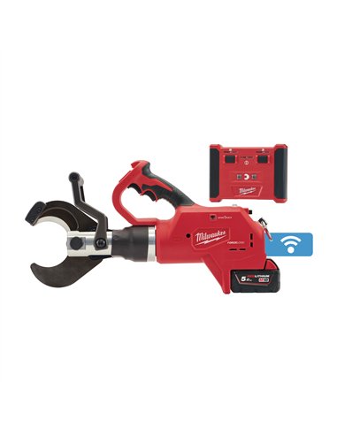Taietor hidraulic cu telecomanda pentru cabluri subterane M18 FORCE LOGIC - Milwaukee - M18 HCC75R-502C - cod 4933459271