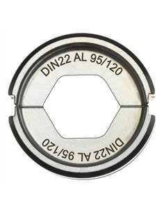 Bacuri de sertizare DIN Aluminiu - Milwaukee - DIN22 AL 95/120 - 1 buc - cod 4932451775