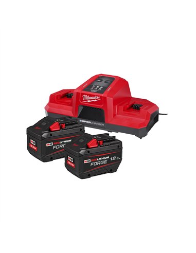Set de acumulatori si incarcator M18 FORGE - Milwaukee - M18 FORGENRG-122DBSC - cod 4933498614