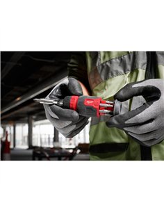 Surubelnita cu clichet multi-bit - Milwaukee - 2 buc Ratcheting and Compact Ratcheting Multi-Bit Screwdriver Kit - cod 493249281 2