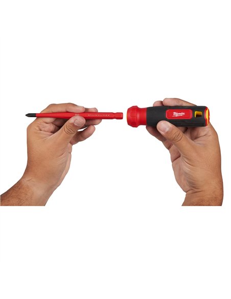 Surubelnite izolate multi-bit - Milwaukee - Insulated 10 in 1 Multi-Bit Screwdriver Set - cod 4932493657