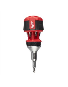 Surubelnita compacta cu clichet 8 in 1 - Milwaukee - 8 in 1 Compact Ratcheting Multi-bit Screwdriver - 1 buc - cod 4932471868 2