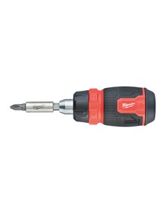 Surubelnita cu clichet multi-bit - Milwaukee - 8 in 1 Compact Ratcheting Multi-Bit Screwdriver - cod 4932480581 2