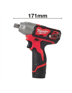 Cheie de impact 1/2 inch M12 subcompacta - Milwaukee - M12 BIW12-202C - 4933447133 2