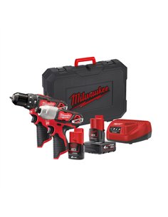 Set scule cu acumulatori M12 - Milwaukee - M12 BPP2B-421C - cod 4933443497