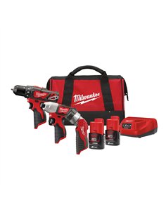 Set scule cu acumulatori M12 - Milwaukee - M12 BPP3A-202B - cod 4933441225