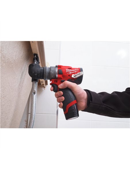 Masina de gaurit M12 Fuel, subcompacta, cu percutie si mandrina detasabila - Milwaukee - M12 FpdxKit-202X - cod 4933464138