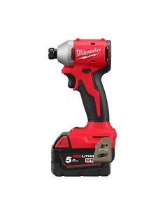 Masina de insurubat cu impact, cu motor fara perii, 1/4 inch Hex M18 - Milwaukee - M18 BLIDR-502X - 4933492843