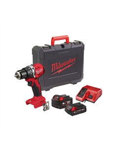 Masina de gaurit compacta, cu percutie si motor fara perii M18 - Milwaukee - M18 BLPDRC-422C - cod 4933492825
