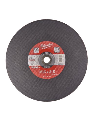 Discuri pentru debitare metal pentru fierastraie PRO+ - Milwaukee - SC 41 / 355 x 2.5 x 25 mm - 1 buc - cod 4932451505