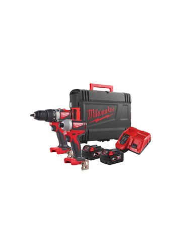Set scule cu motor fara perii cu acumulatori M18 - Milwaukee - M18 BLPP2B2-502X - cod 4933464594