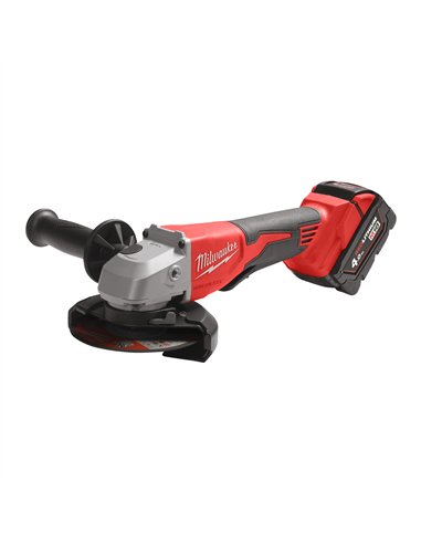 Polizor unghiular fara perii 125 mm M18 cu comutator tip clapeta - Milwaukee - M18 BLSAG125XPD-402X - cod 4933492646