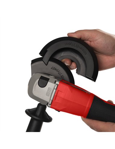 Polizor unghiular fara perii 125 mm M18 cu comutator tip clapeta - Milwaukee - M18 BLSAG125XPD-402X - cod 4933492646