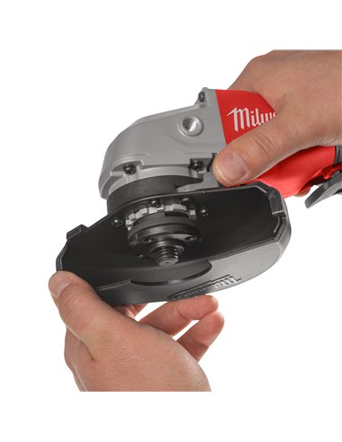 Polizor unghiular fara perii 125 mm M18 cu comutator tip clapeta - Milwaukee - M18 BLSAG125XPD-402X - cod 4933492646