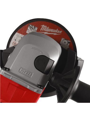 Polizor unghiular fara perii 125 mm M18 cu comutator tip clapeta - Milwaukee - M18 BLSAG125XPD-402X - cod 4933492646