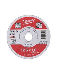 Discuri debitare metal - seria contractanti - Milwaukee - SCS 41 / 125 x 1 x 22 mm Contractor series - 1 buc - cod 4932451477