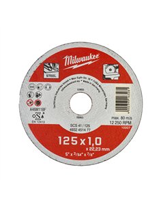 Discuri debitare metal - seria contractanti - Milwaukee - SCS 41 / 125 x 1 x 22 mm Contractor series - 200 buc - cod 4932451478