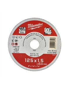 Discuri debitare metal - seria contractanti - Milwaukee - SCS 41 / 125 x 1.5 x 22 mm Contractor series - 1 buc - cod 4932451479