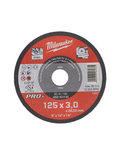 Discuri PRO+ pentru debitare metal - Milwaukee - SC 41 / 125 x 3 x 22 mm - 1 buc - cod 4932451492