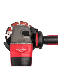 Polizor unghiular de inalta performanta 125 mm, cu franare si schimbator lateral M18 FUEL - Milwaukee - M18 FHSAG125XB2-0X - co 2