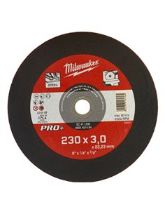 Discuri PRO+ pentru debitare metal - Milwaukee - SC 41 / 230 x 3 x 22 mm - 1 buc - cod 4932451494