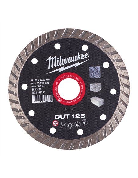 Discuri diamantate DUT - Milwaukee - DUT 125 mm - 1 buc - cod 4932399527