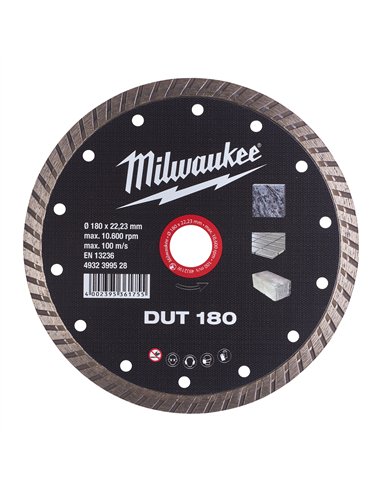 Discuri diamantate DUT - Milwaukee - DUT 180 mm - 1 buc - cod 4932399528