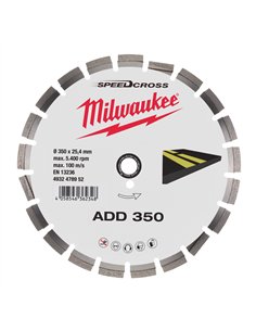 Disc diamantat Speedcross ADD Milwaukee - 350 mm - 1 buc - cod 4932478952