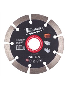 Discuri diamantate DU - Milwaukee - DU 115 mm - 1 buc - cod 4932399521