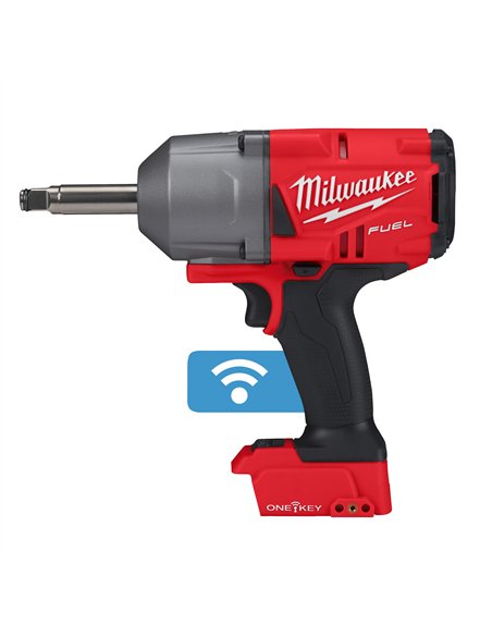 Cheie de impact 1/2 inch ONE-KEY M18 FUEL, cuplu ridicat, inel de fixare si gat lung - Milwaukee - M18 ONEFHIWF12E-0X - 4933