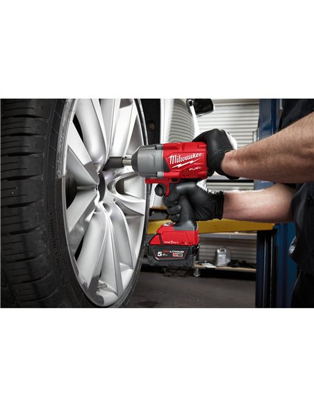Cheie de impact 1/2 inch ONE-KEY M18 FUEL, cuplu ridicat, inel de fixare si gat lung - Milwaukee - M18 ONEFHIWF12E-0X - 4933