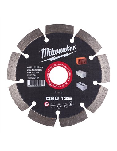 Discuri diamantate DSU - Milwaukee - DSU 125 mm - 1 buc - cod 4932373147