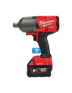 Cheie de impact 3/4 inch ONE-KEY M18 FUEL, cuplu ridicat si inel de fixare - Milwaukee - M18 ONEFHIWF34-502X - 4933459730