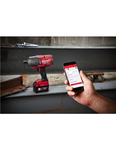 Cheie de impact 3/4 inch ONE-KEY M18 FUEL, cuplu ridicat si inel de fixare - Milwaukee - M18 ONEFHIWF34-502X - 4933459730