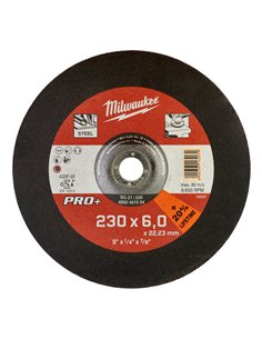 Discuri PRO+ pentru polizat metal - Milwaukee - SG 27 / 230 x 6 x 22 mm - 1 buc - cod 4932451504
