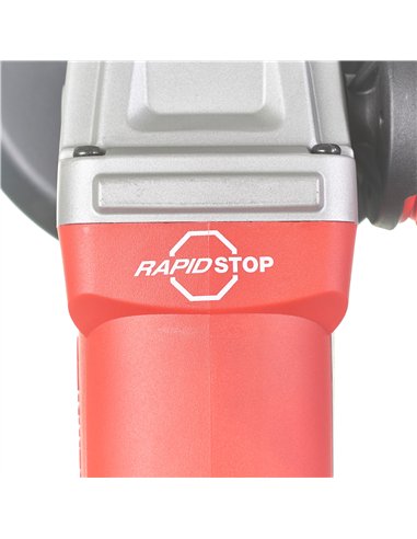 Polizor unghiular de 1250 W cu franare rapida si maner anti-vibratii - Milwaukee - AGV 13-125 XSPDEB KIT - cod 4933471194