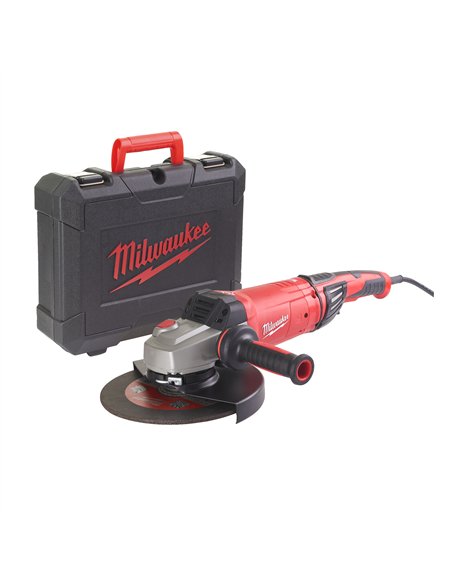 Polizor unghiular 230 mm 2400 W cu sistem franare rapida, ambreiaj de siguranta si maner anti-vibratii - Milwaukee - AGVKB 24-23