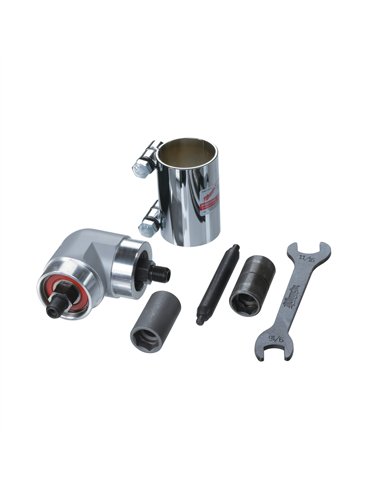 Accesoriu universal pentru gaurire la unghi - Milwaukee - cuplaj, manșon și cap unghiular (45 mm x 95 mm) – cod 48062871
