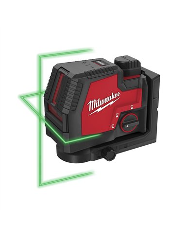 Nivela laser cu 2 planuri cu fascicul verde reincarcabila REDLITHIUM USB - Milwaukee - L4 CLL-301C - cod 4933478098