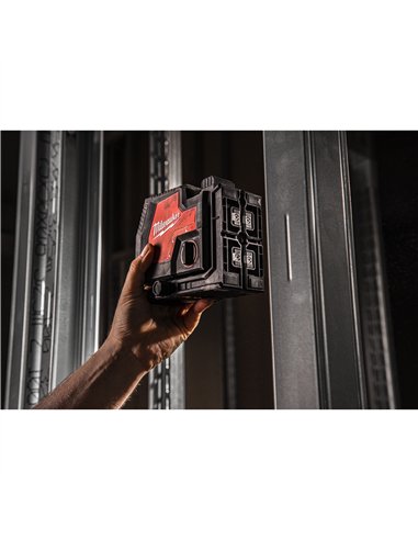 Nivela laser in cruce cu functie de plumb, fascicul verde, reincarcabila REDLITHIUM USB - Milwaukee - L4 CLLP-301C - cod 493347