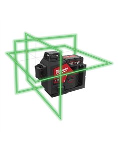 Nivela laser M12 verde 360° cu 3 planuri - Milwaukee - M12 3PL-401C - cod 4933478102 2