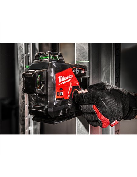 Nivela laser M12 verde 360° cu 3 planuri - Milwaukee - M12 3PL-401C - cod 4933478102