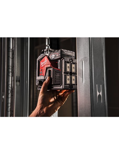 Nivela laser M12 verde 360° cu 3 planuri - Milwaukee - M12 3PLKIT-401P - cod 4933478960