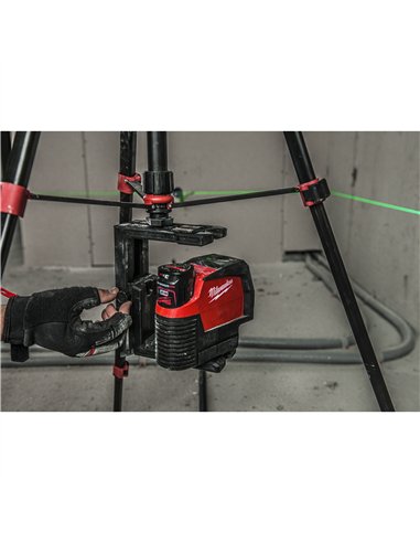 Nivela laser M12 cu linie transversala verde cu functie fir cu plumb - Milwaukee - M12 CLLP-0C - cod 4933478101