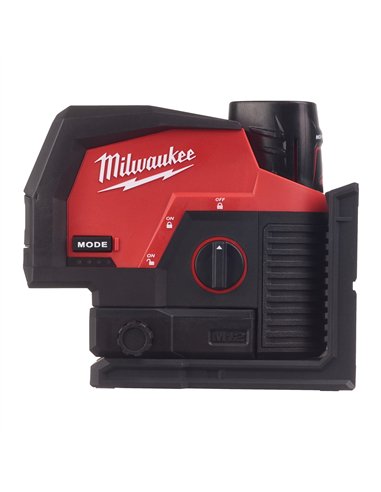 Nivela laser M12 cu linie transversala verde cu functie fir cu plumb - Milwaukee - M12 CLLP-301C - cod 4933478100