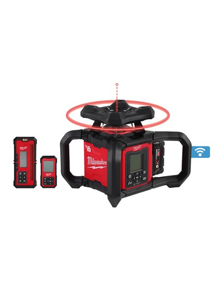 Nivela laser rotativa, orizontala si verticala M181200 m cu ONE-KEY - Milwaukee - M18 RLOHV1200-501C - cod 4933493204