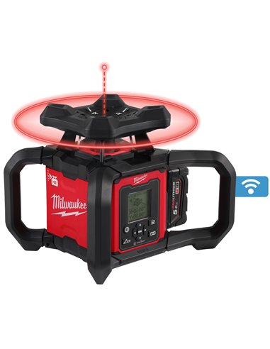Nivela laser rotativa, orizontala si verticala M181200 m cu ONE-KEY - Milwaukee - M18 RLOHV1200-501C - cod 4933493204