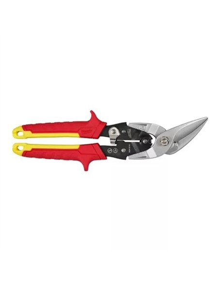Foarfeca curbata, taietura dreapta - Milwaukee - Straight Cutting Offset Aviation Snips - cod 4932499019