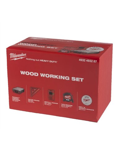 Set scule de mana Wood Working in cutie PACKOUT 8buc - Milwaukee - Promo Wood Working Set 8 buc - cod 4932493287